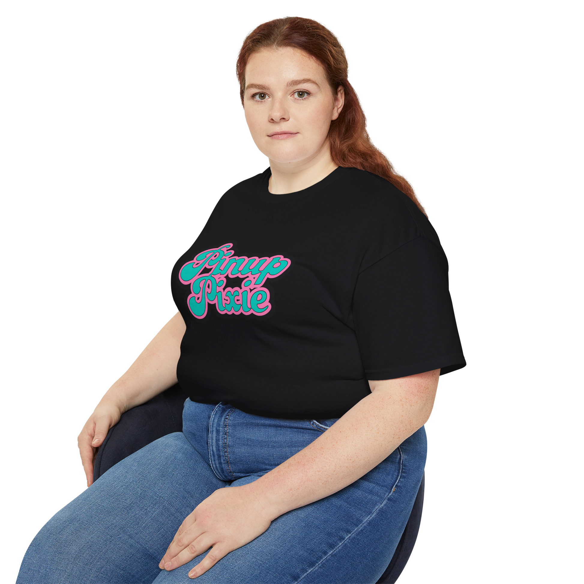 Black Unisex Pinup Pixie Tee