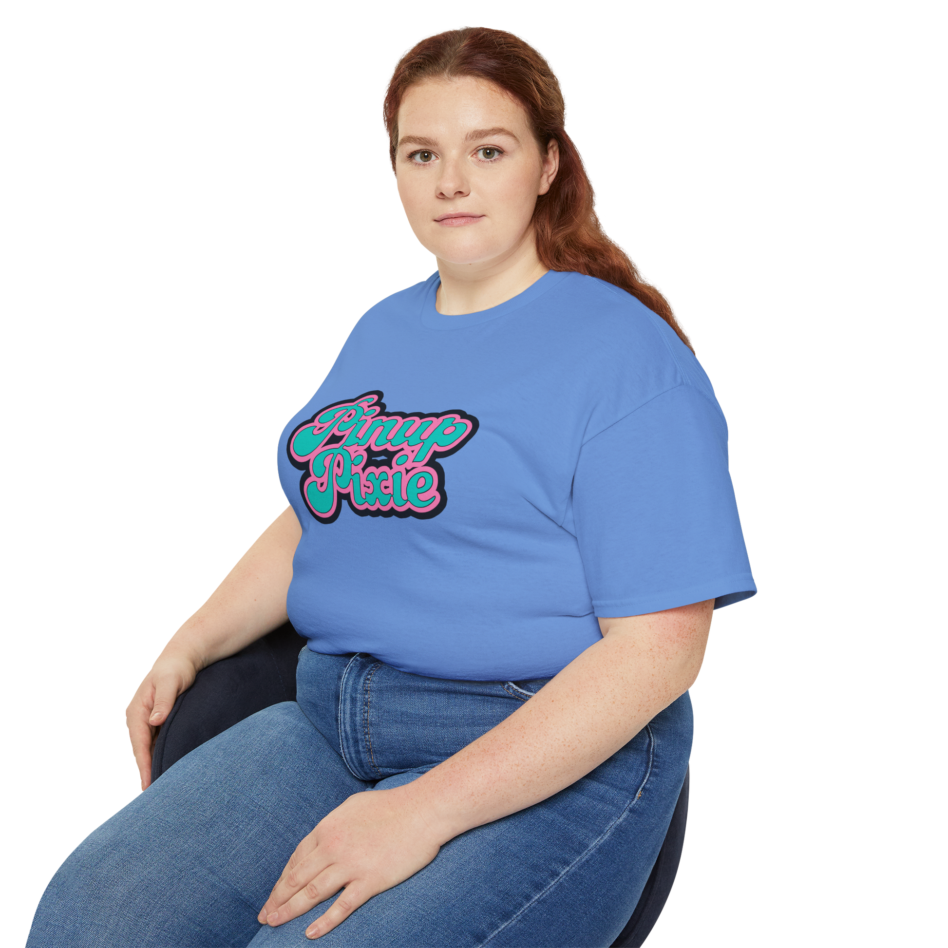 Blue Unisex Pinup Pixie Tee