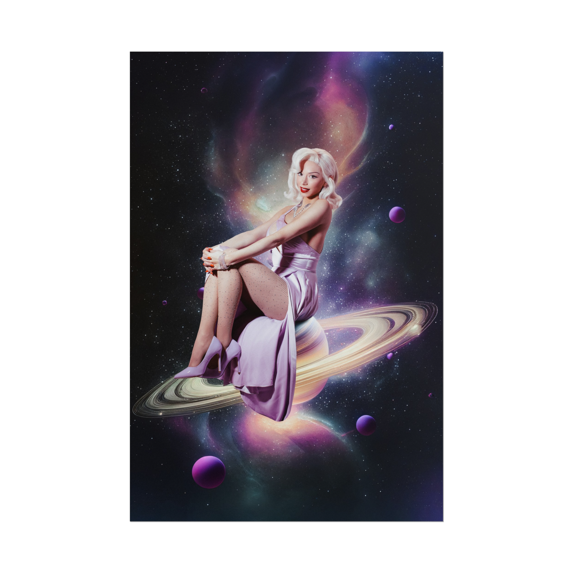 Pixie in Space Poster Print