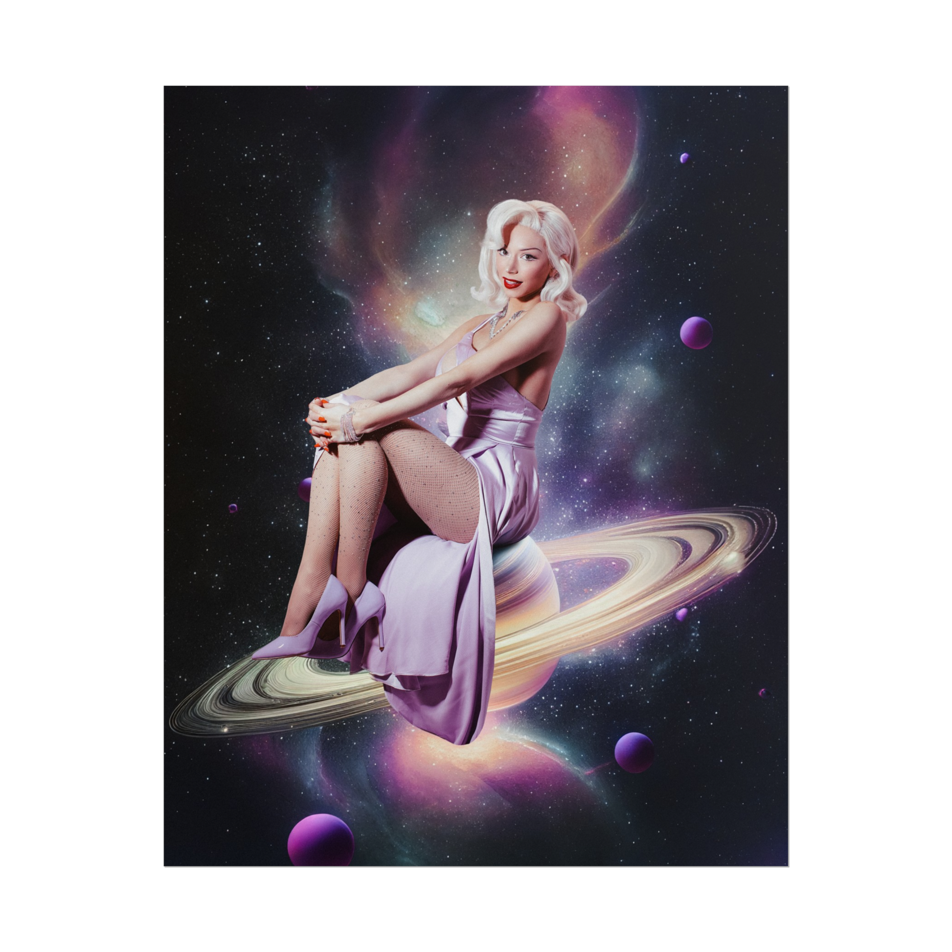 Pixie in Space Poster Print