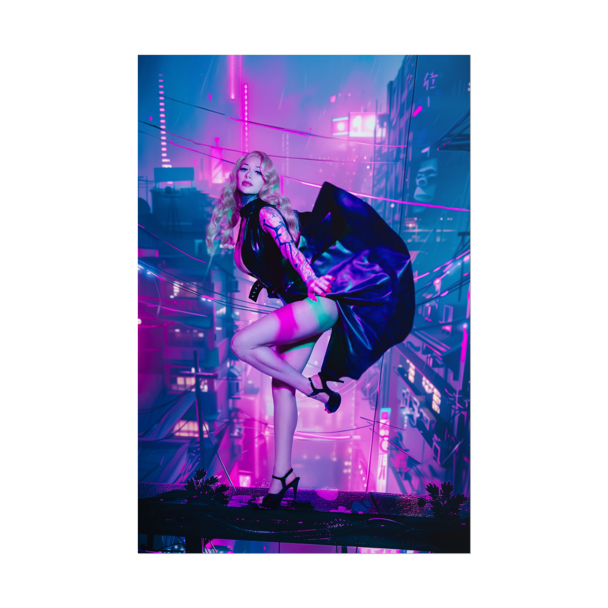 Neon Noir Poster Print
