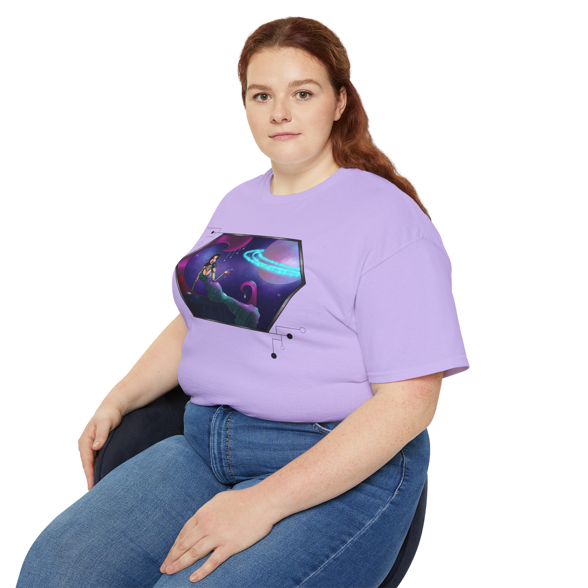 Purple Unisex Cosmic Siren Tee
