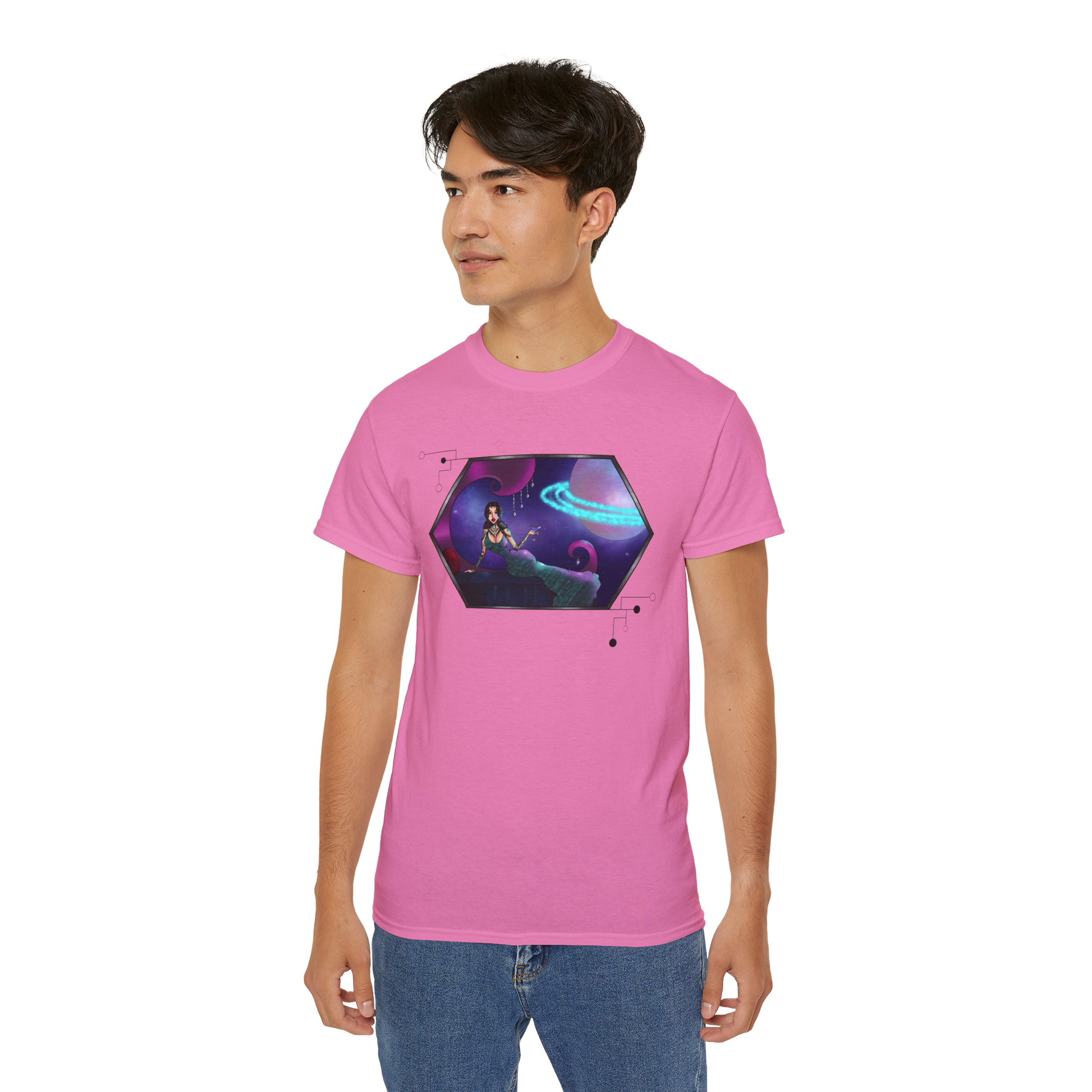 Pink Unisex Cosmic Siren Tee