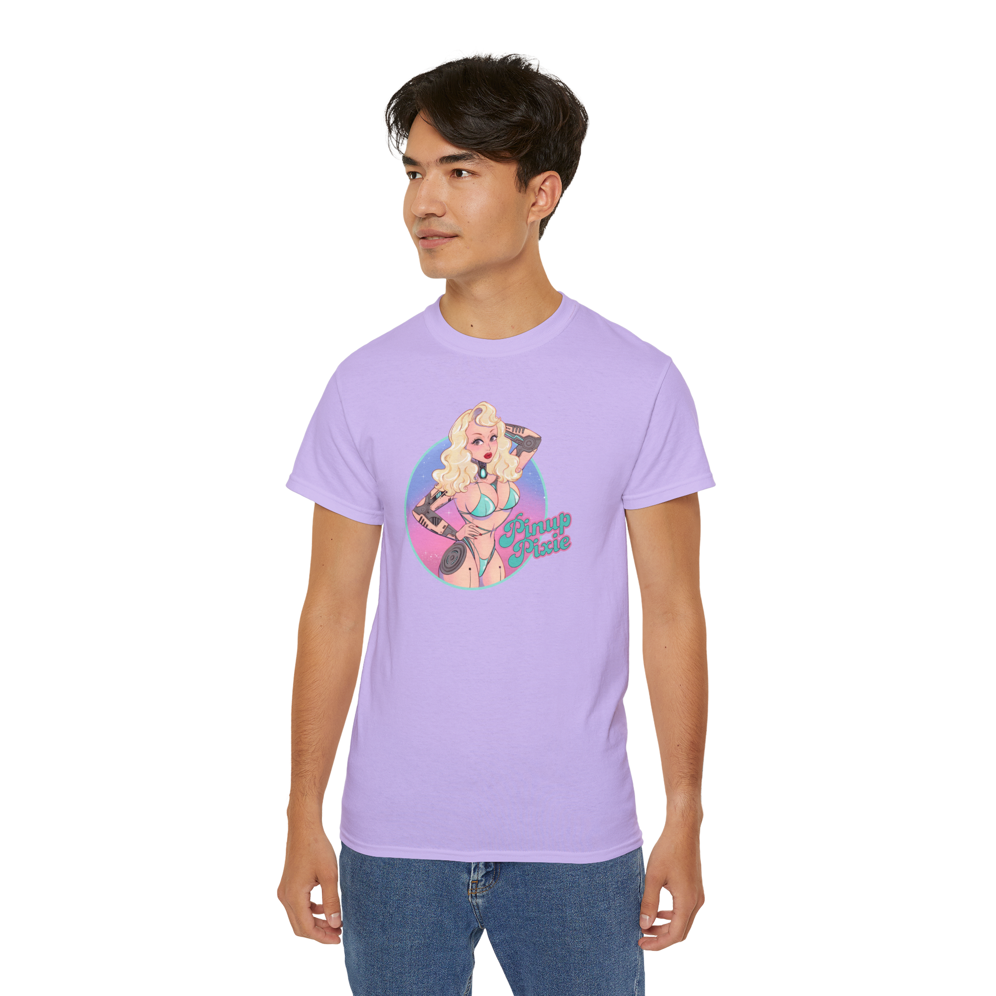 Purple Unisex Bikini Droid Tee