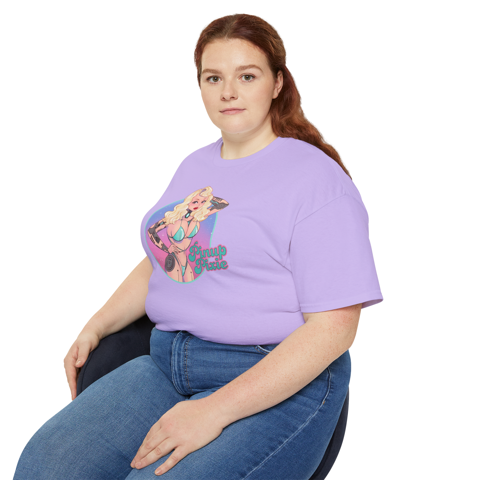 Purple Unisex Bikini Droid Tee