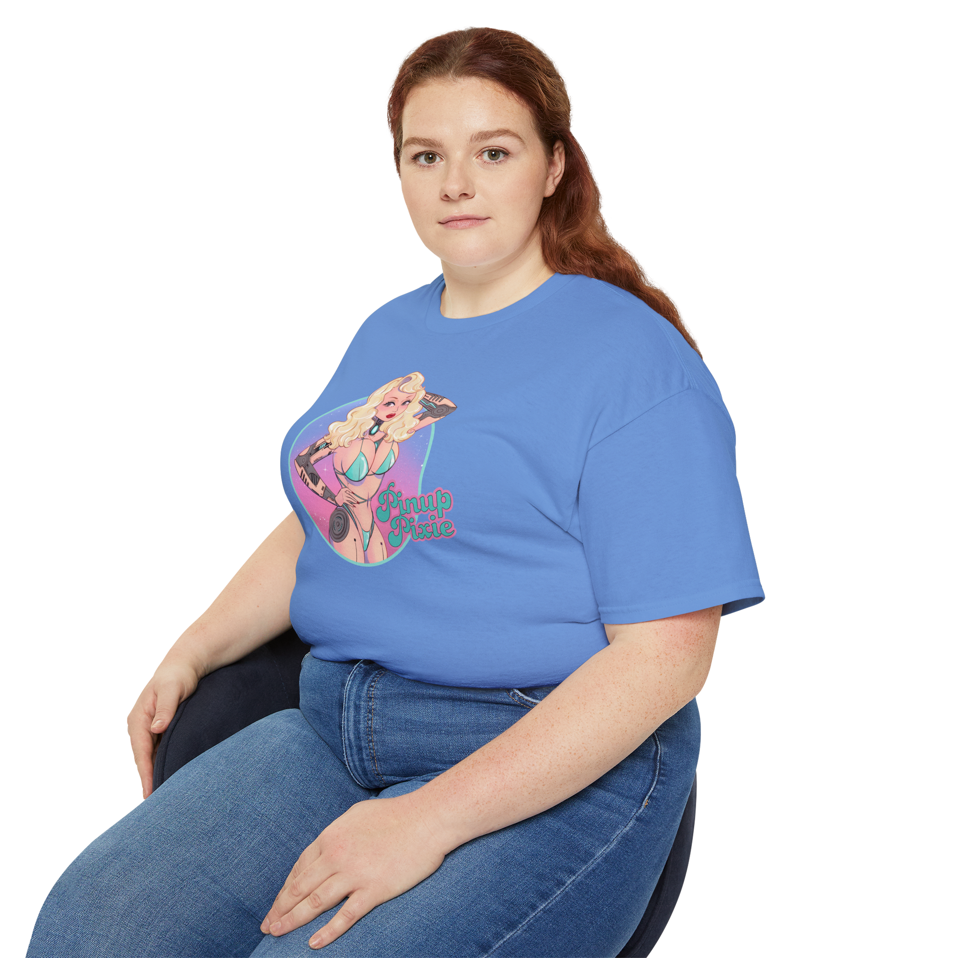 Blue Unisex Bikini Droid Tee