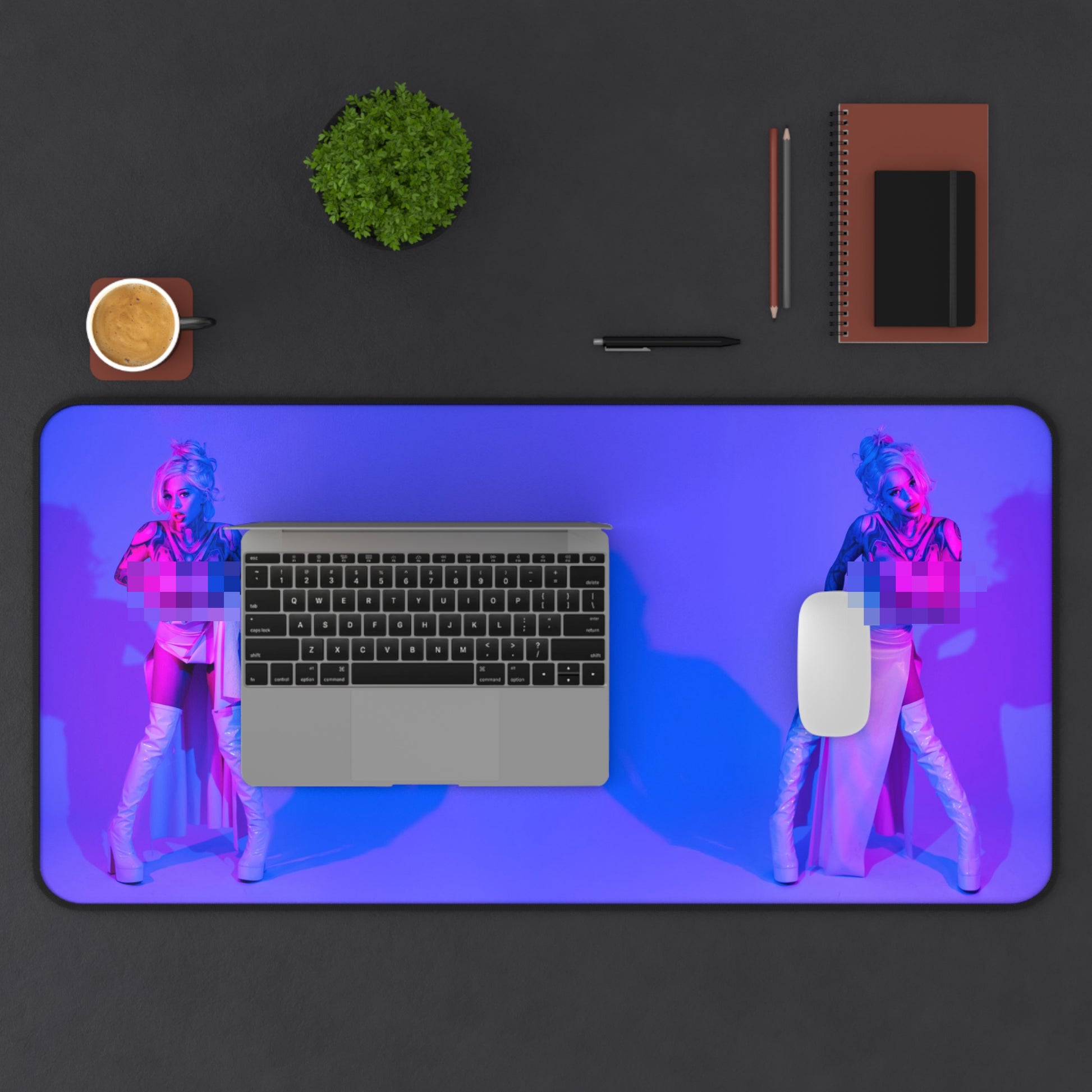 Neon Pixie Spicy Desk Mat