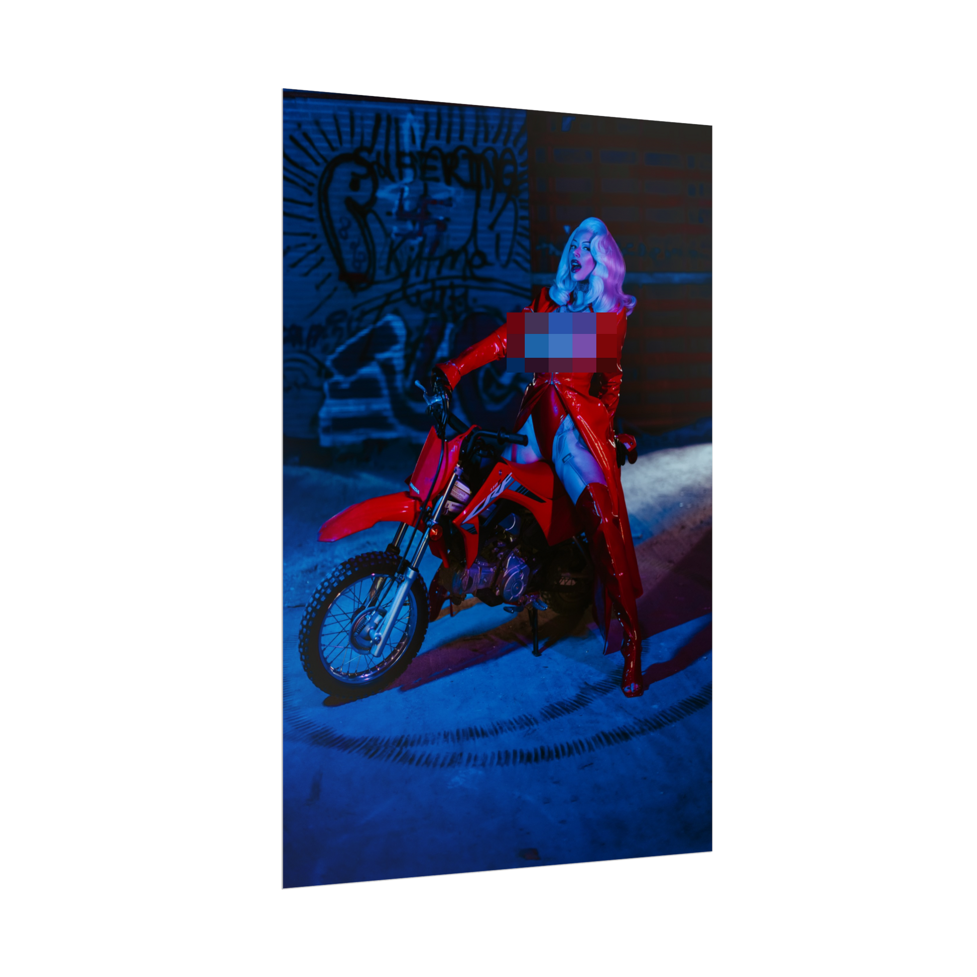 Biker Pixie Spicy Poster