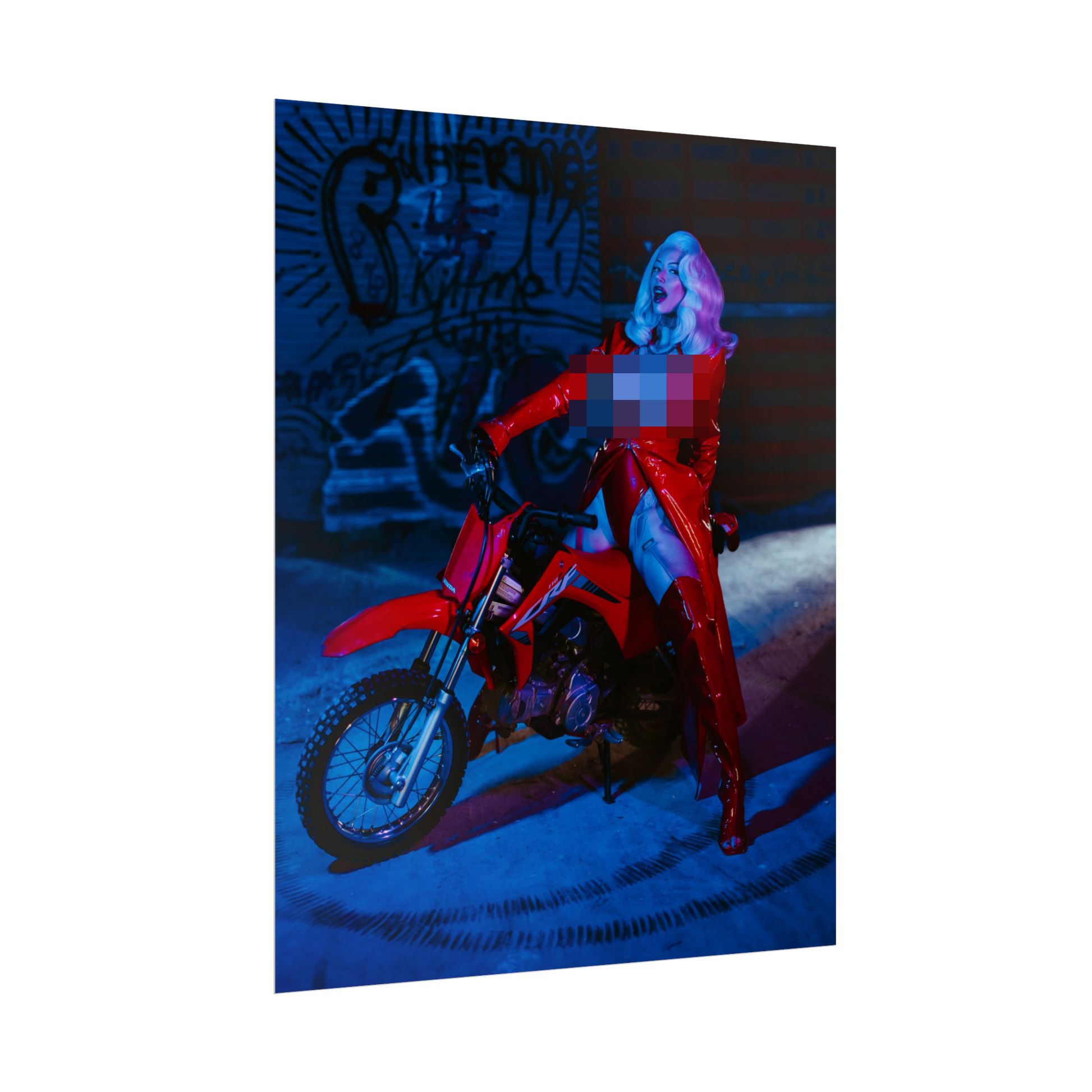 Biker Pixie Spicy Poster