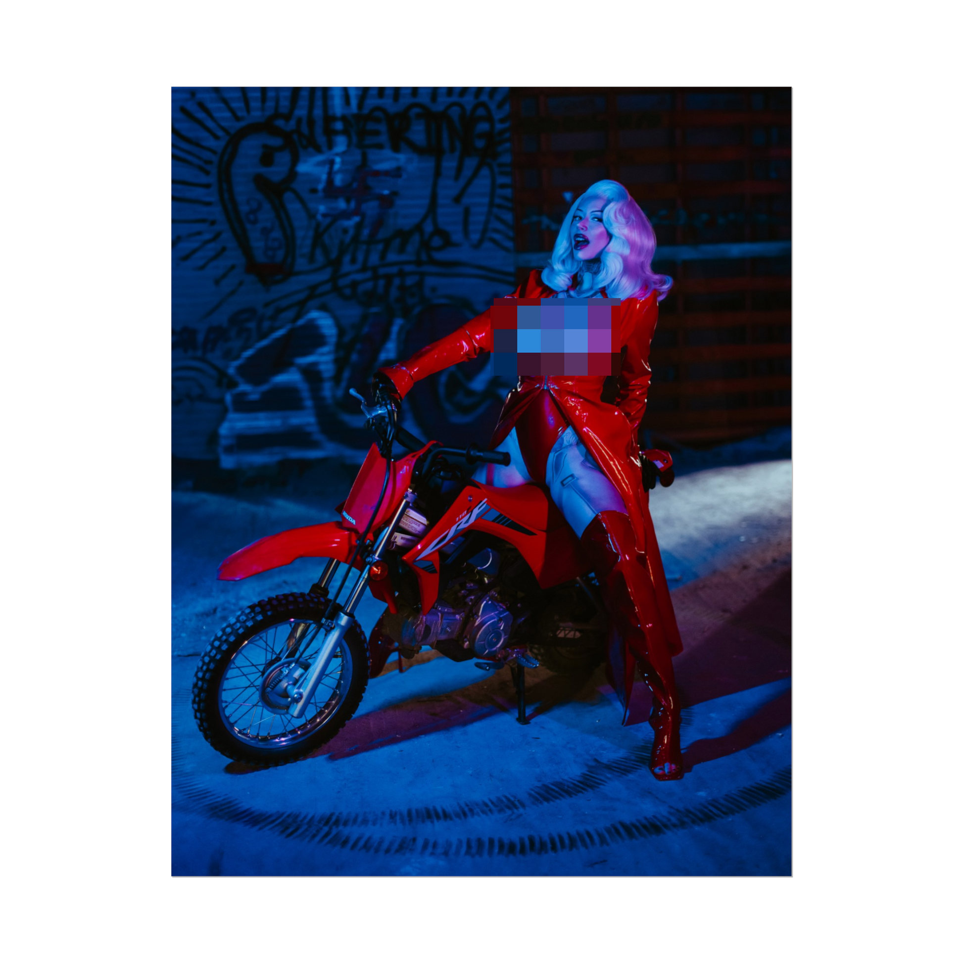 Biker Pixie Spicy Poster