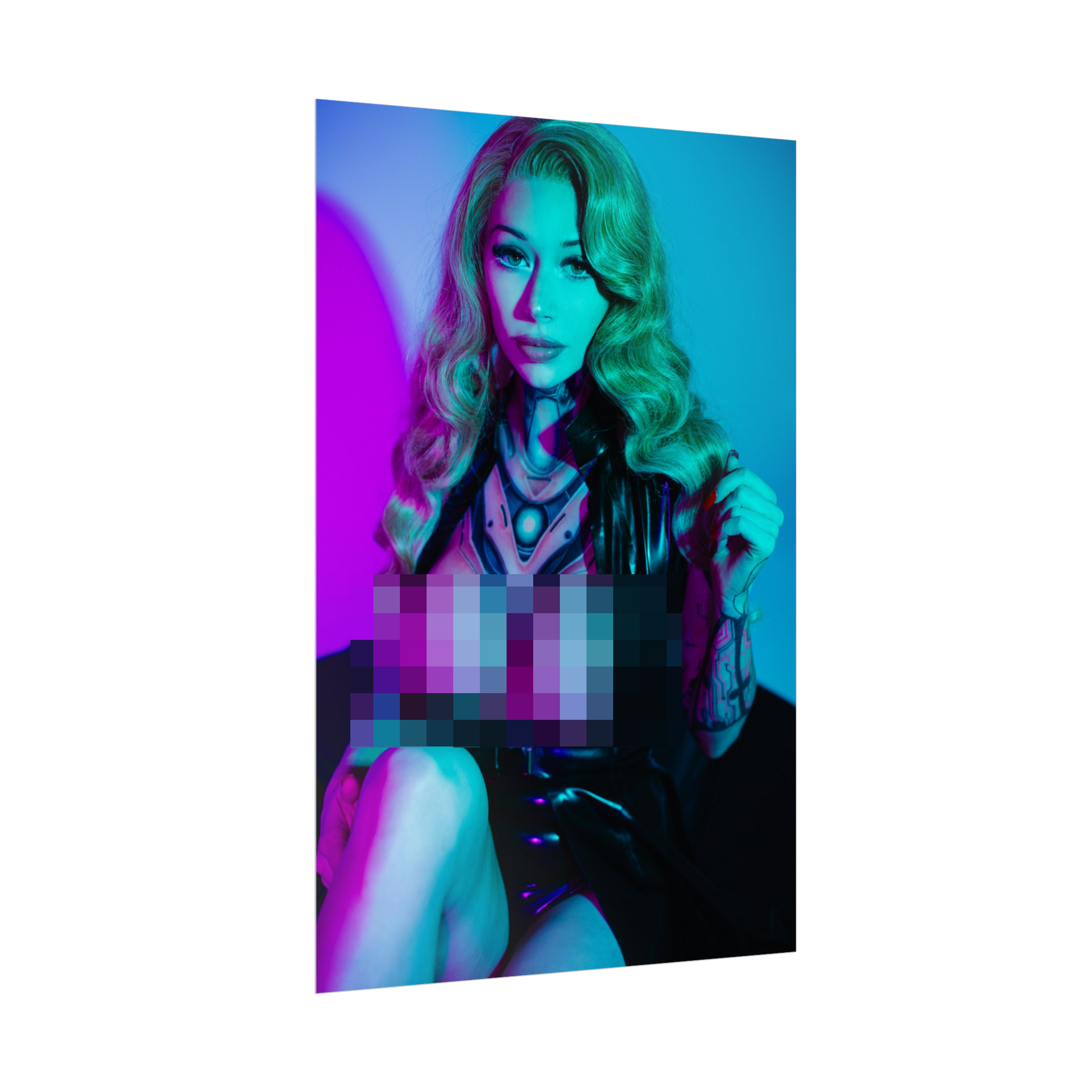 Neon Lights Spicy Poster