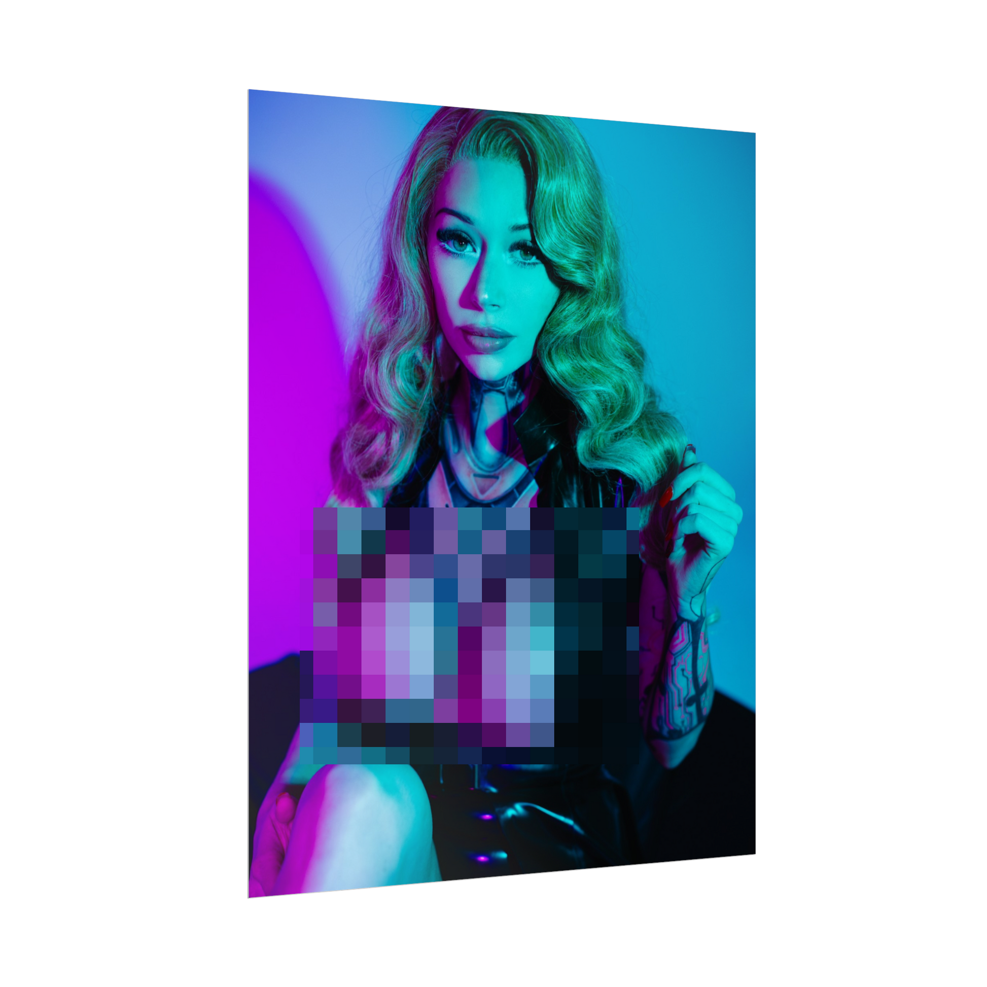 Neon Lights Spicy Poster