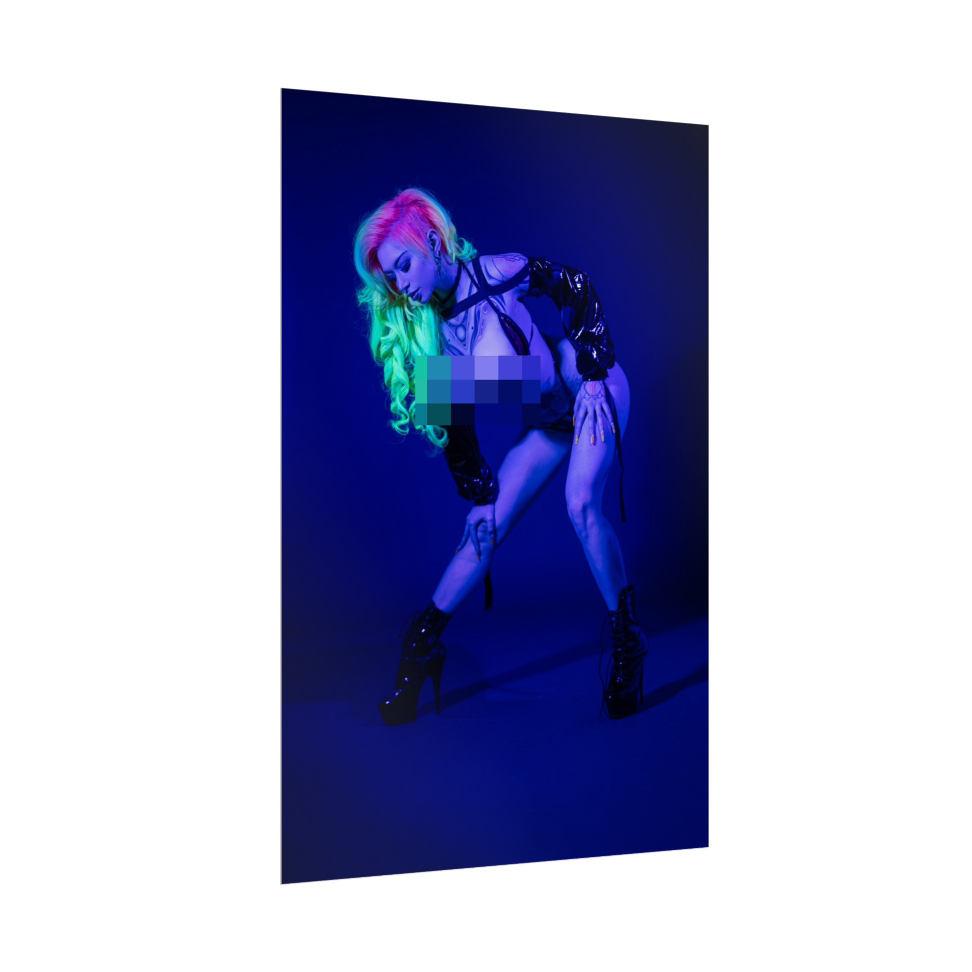 Vibrant Glow Spicy Poster