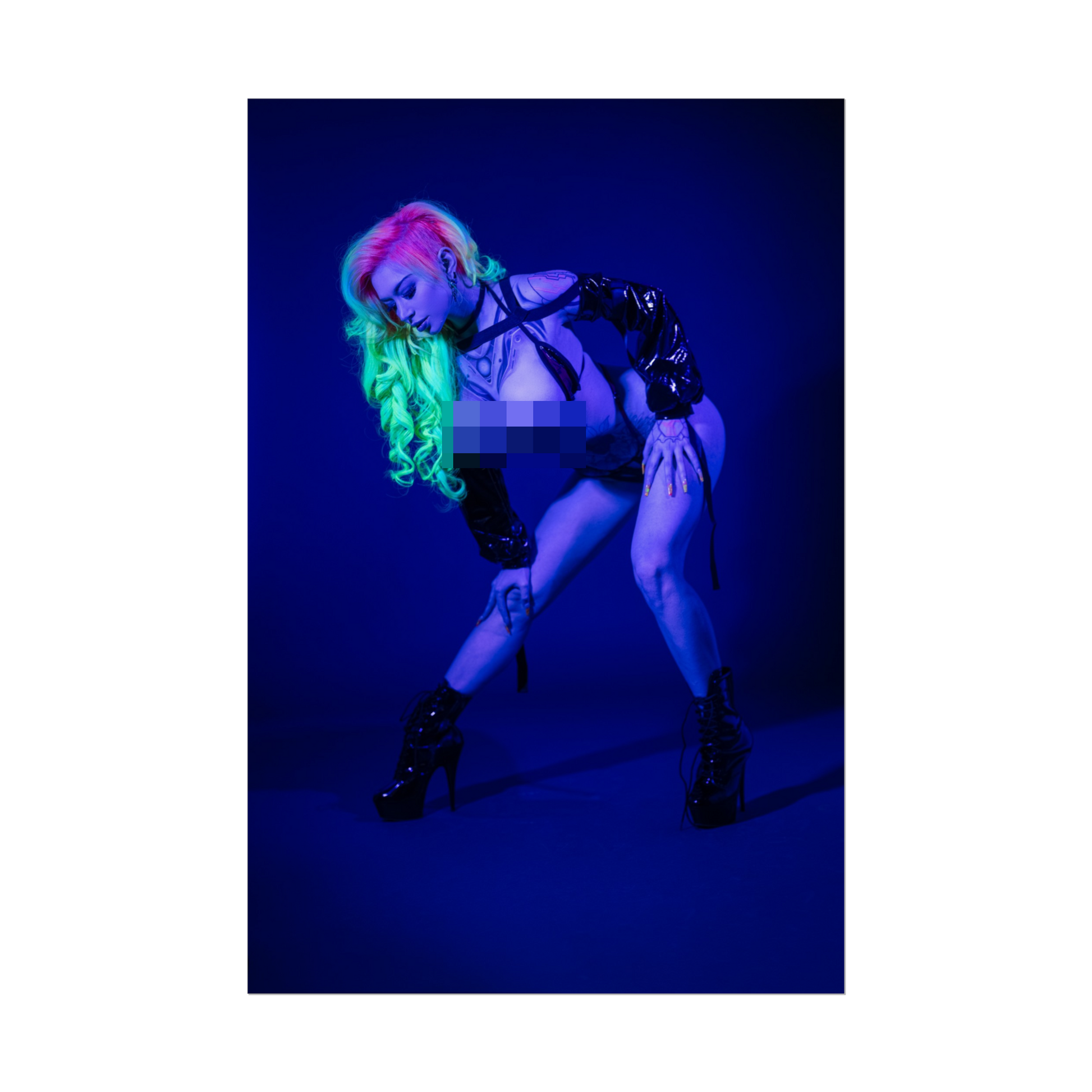 Vibrant Glow Spicy Poster