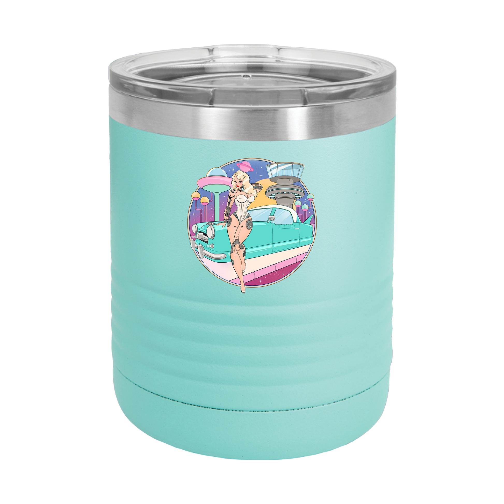 Bikini Droid Teal Tumbler