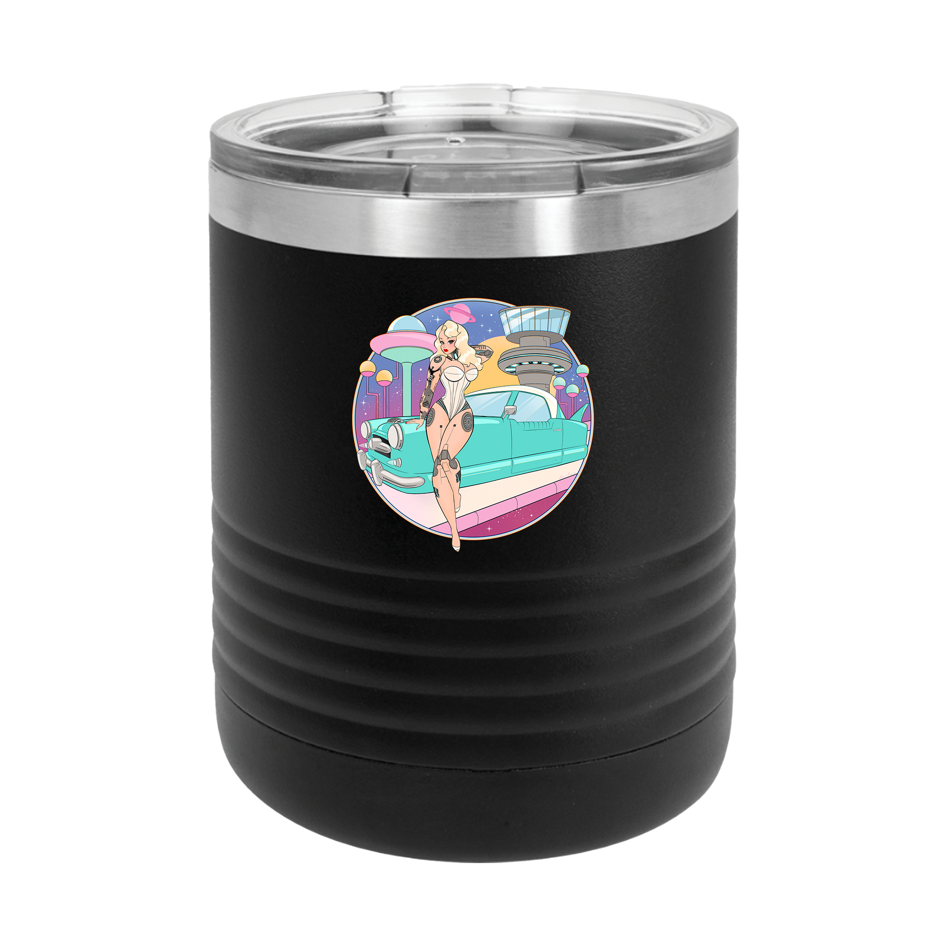 Bikini Droid Black Tumbler
