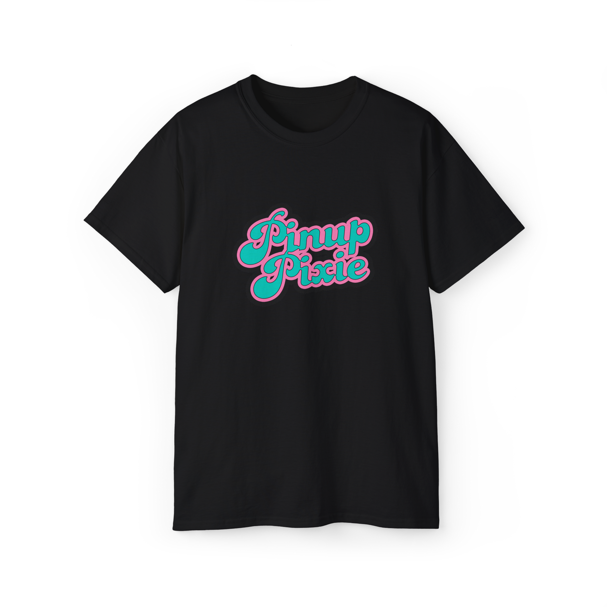 Black Unisex Pinup Pixie Tee