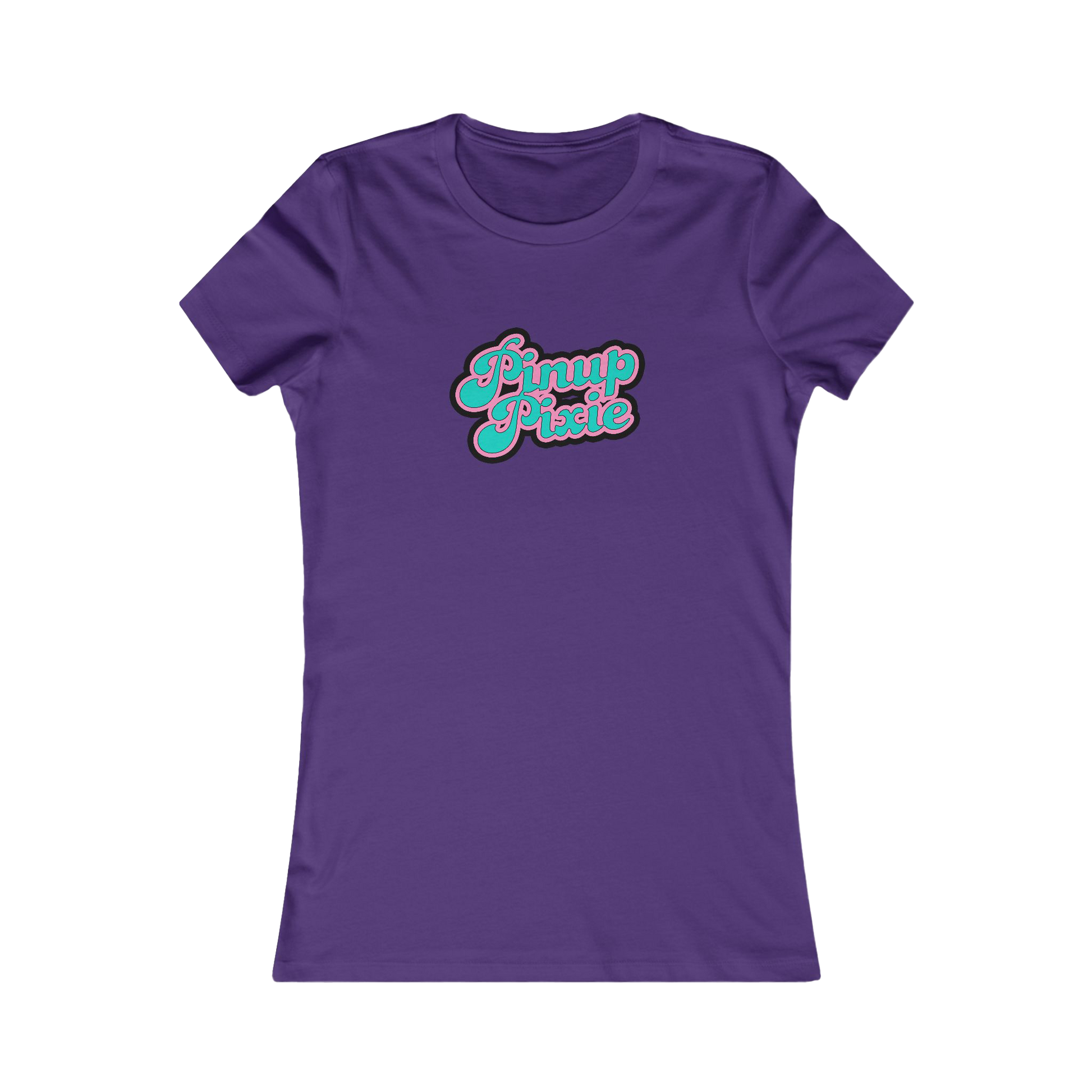 Purple Fitted Pinup Pixie Tee