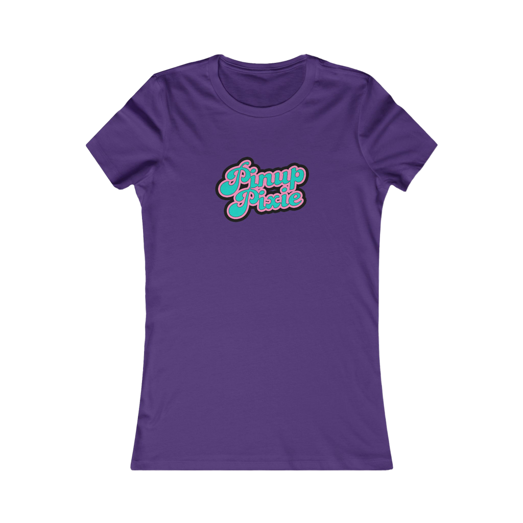 Purple Fitted Pinup Pixie Tee