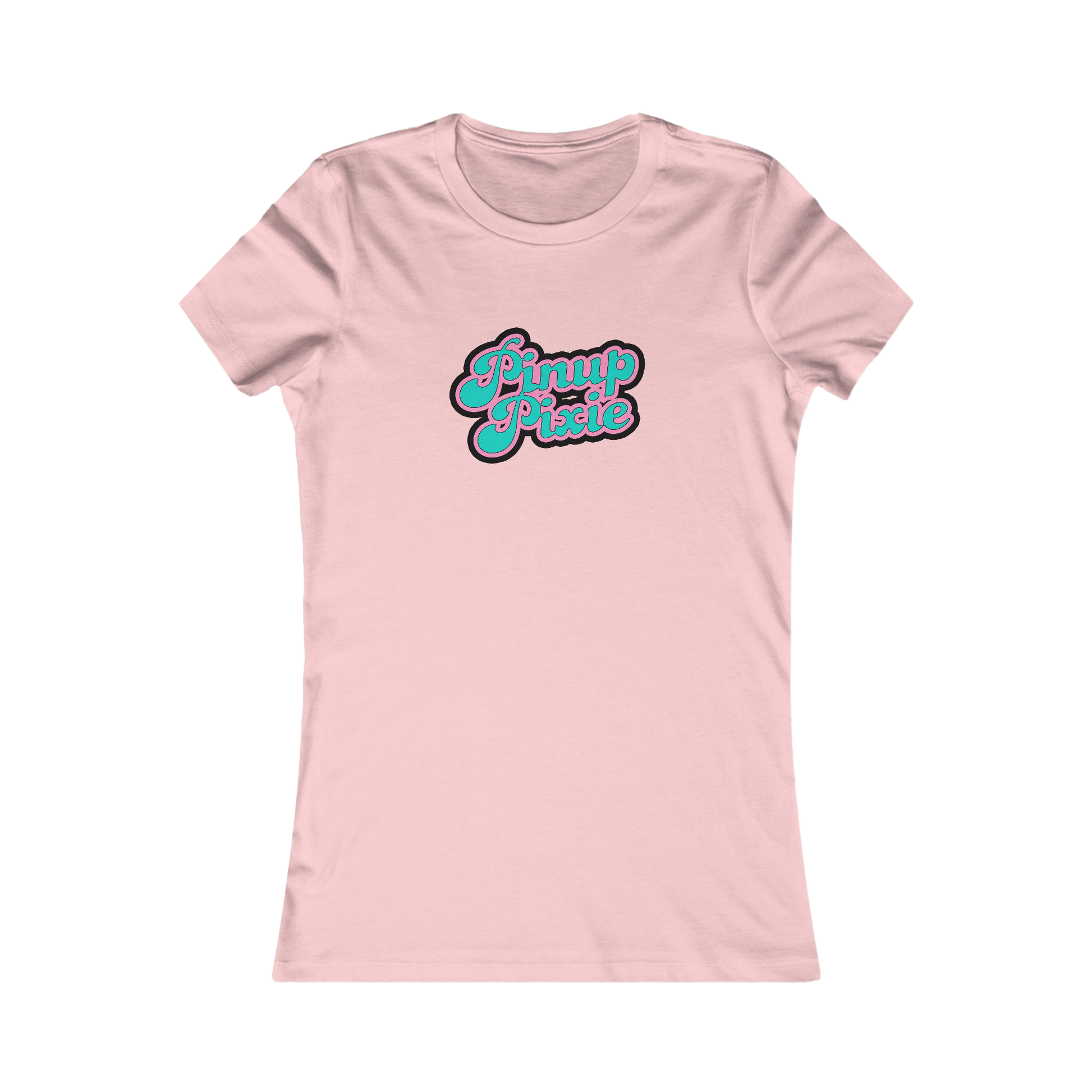 Pink Fitted Pinup Pixie Tee