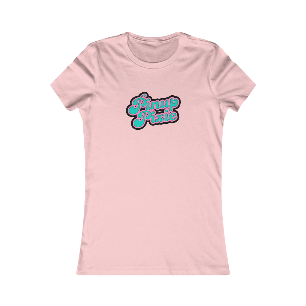 Pink Fitted Pinup Pixie Tee
