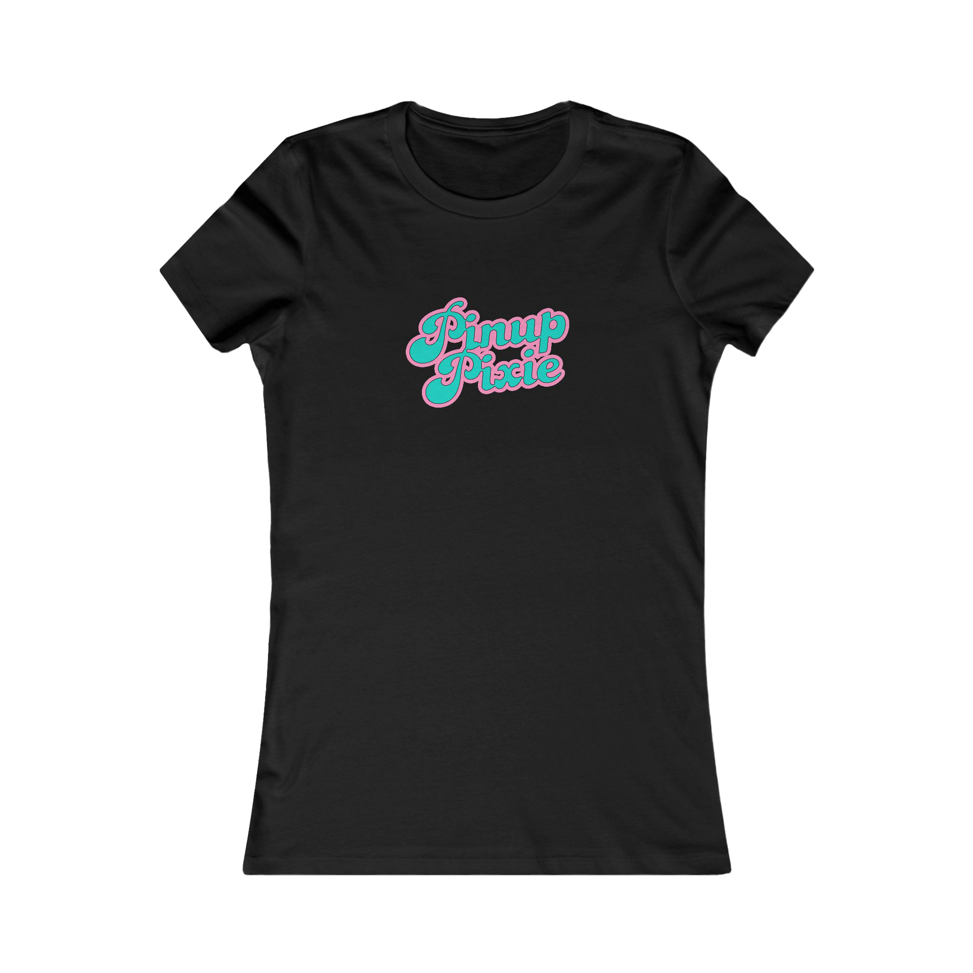 Black Fitted Pinup Pixie Tee