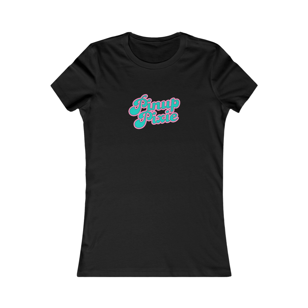 Black Fitted Pinup Pixie Tee