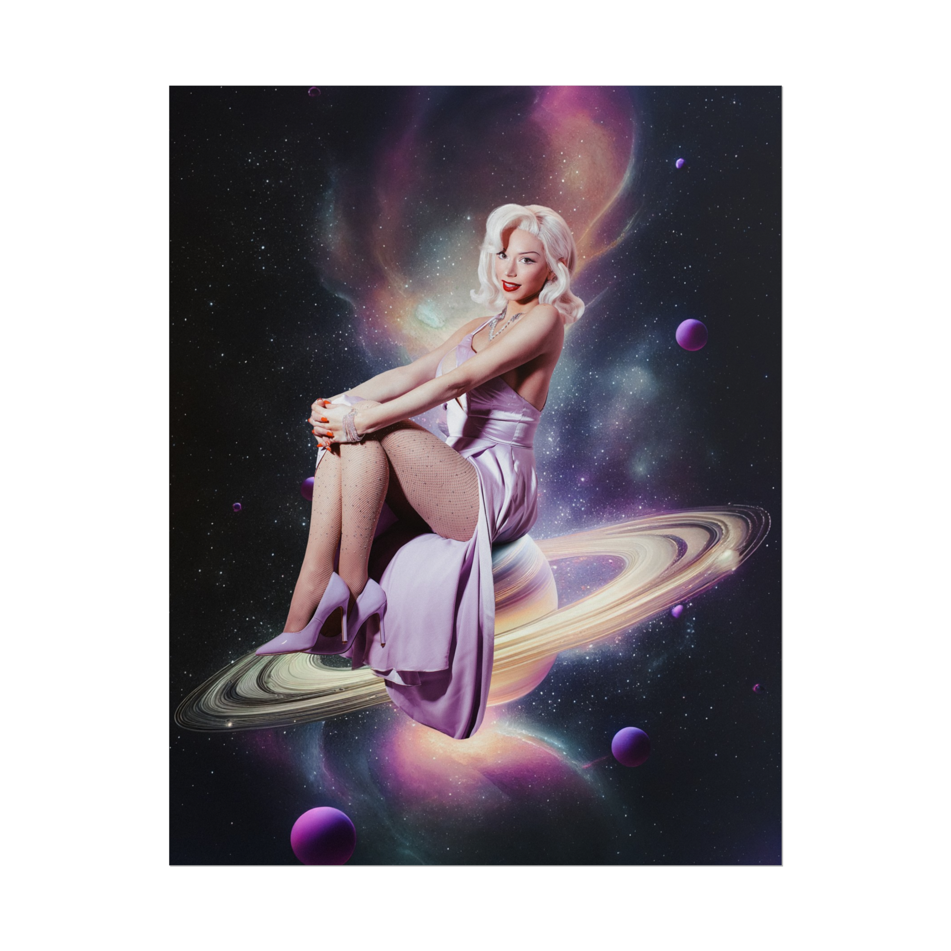 Pixie in Space Poster Print