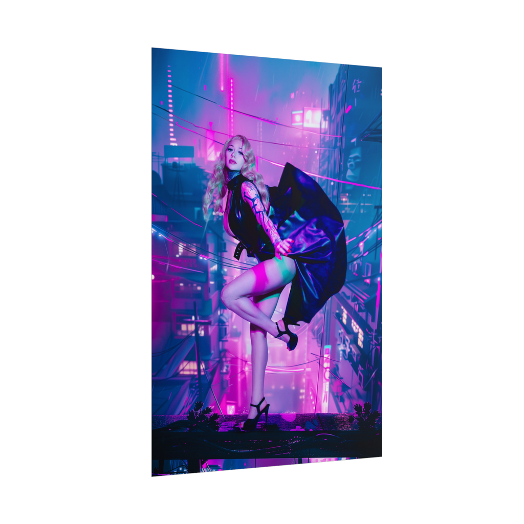 Neon Noir Poster Print