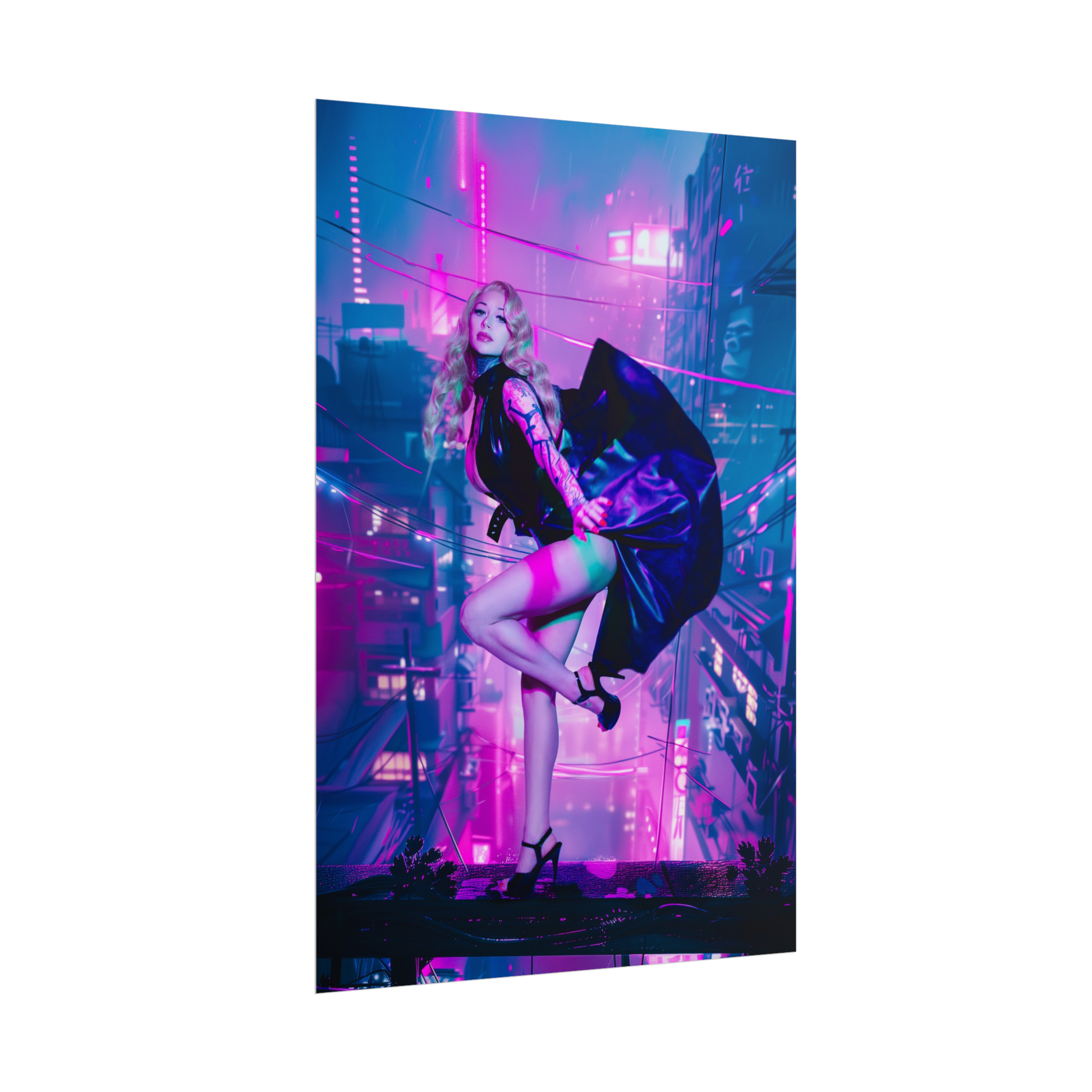 Neon Noir Poster Print