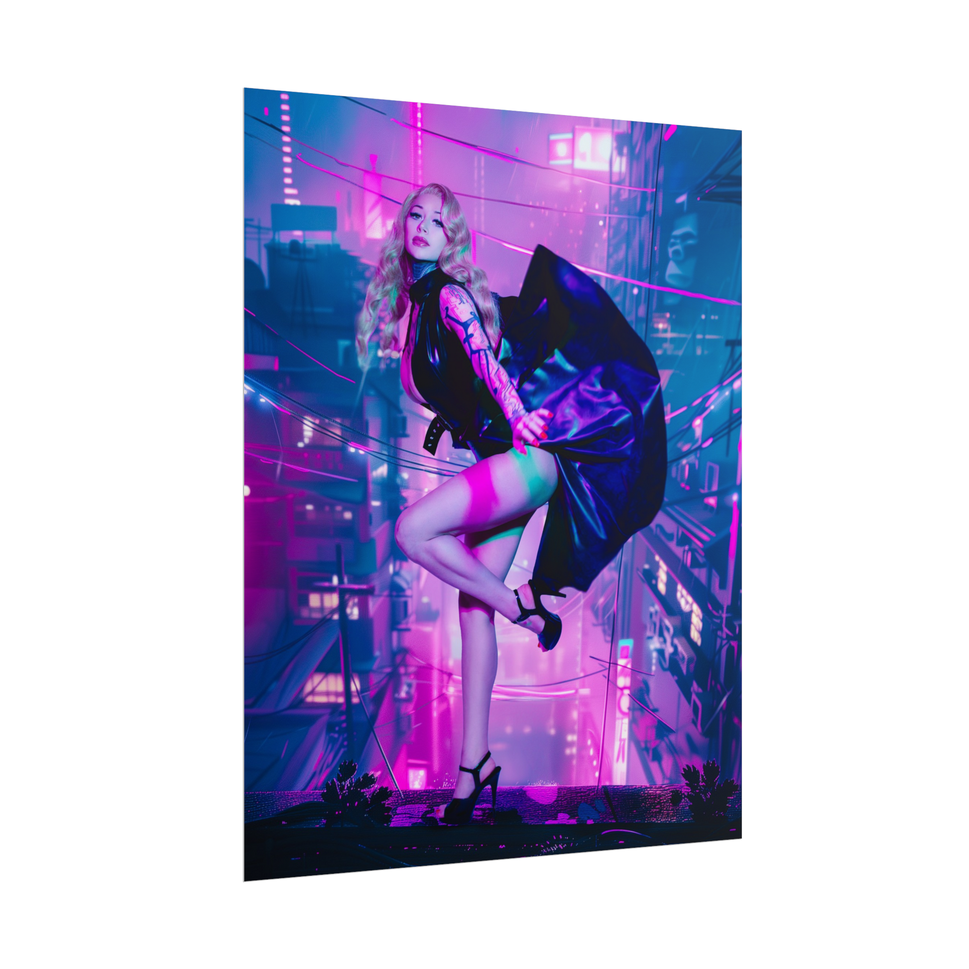 Neon Noir Poster Print
