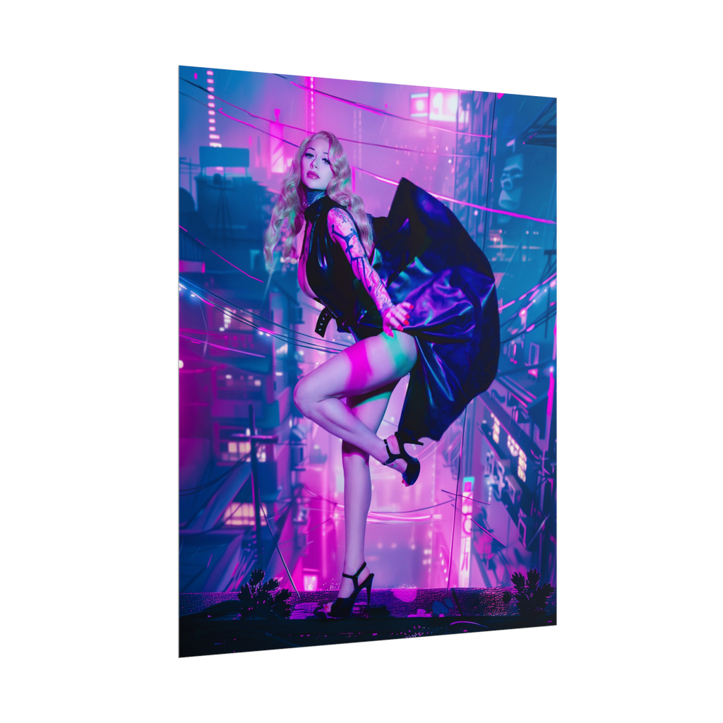 Neon Noir Poster Print