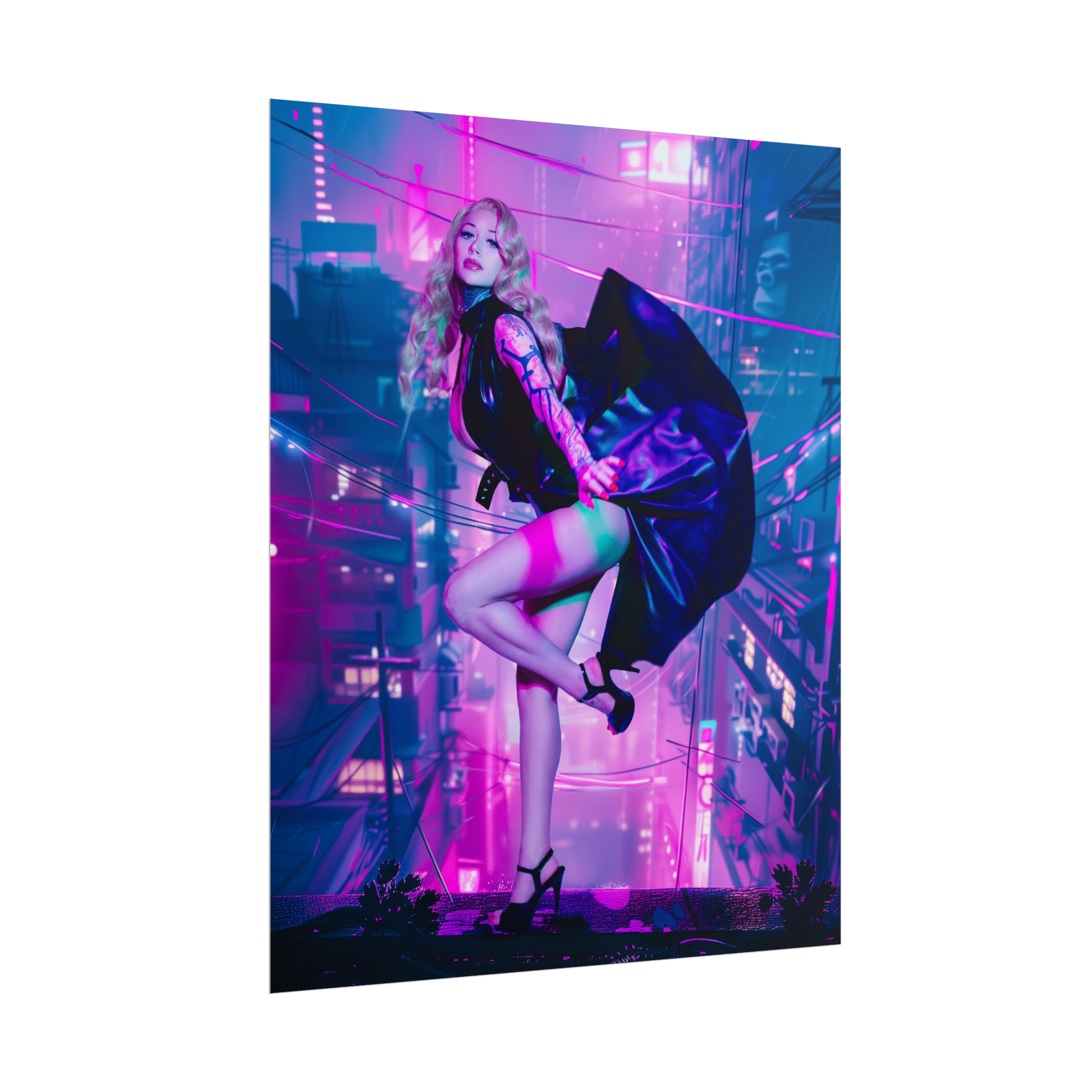 Neon Noir Poster Print