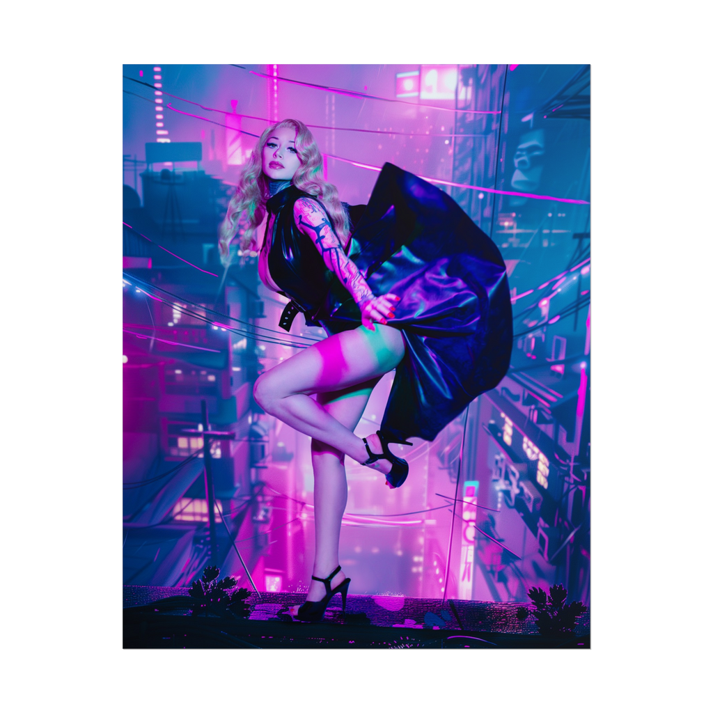 Neon Noir Poster Print