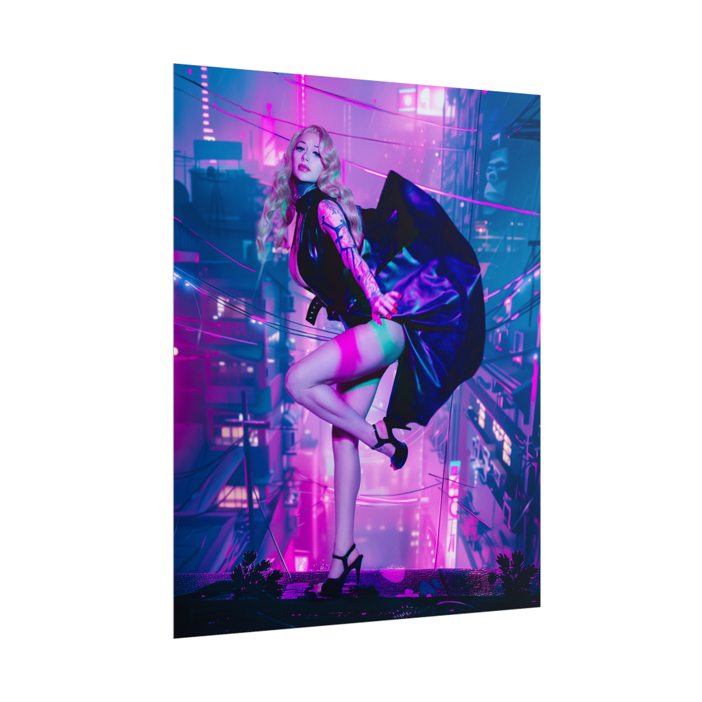 Neon Noir Poster Print