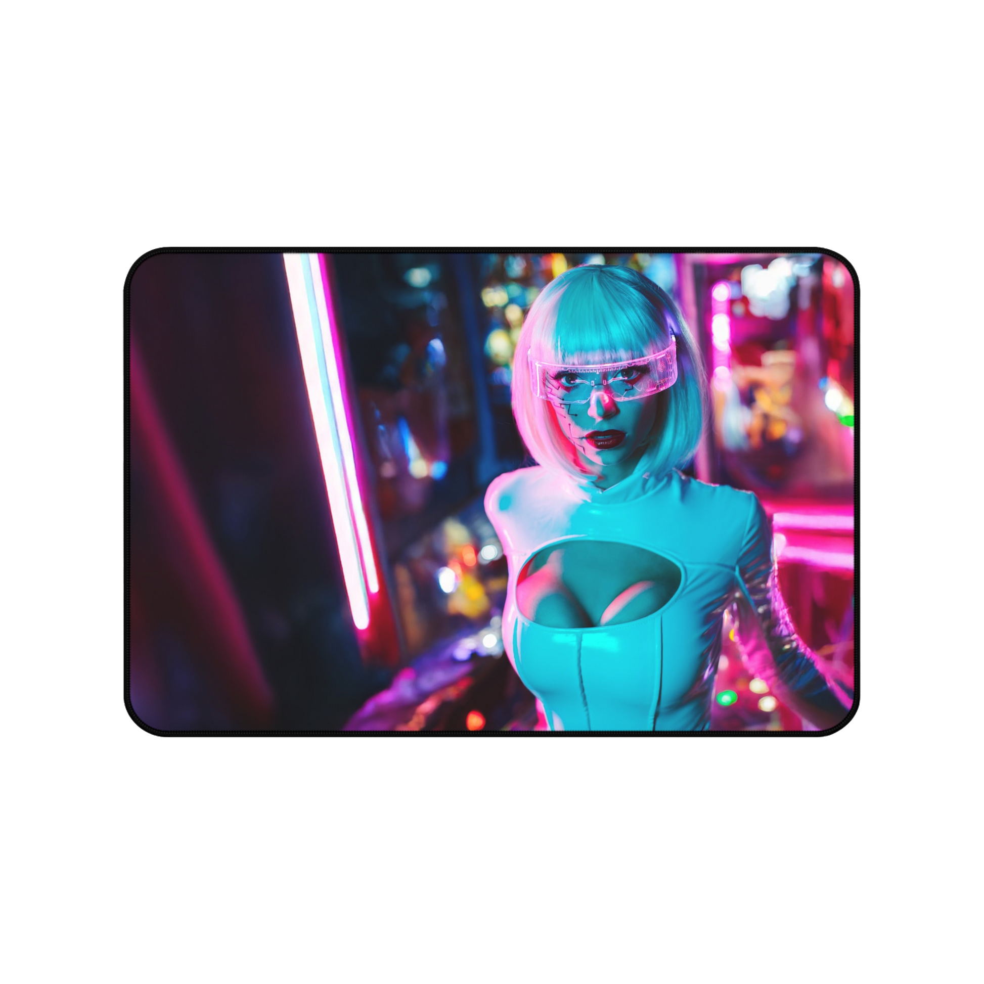 Neon Arcade Desk Mat
