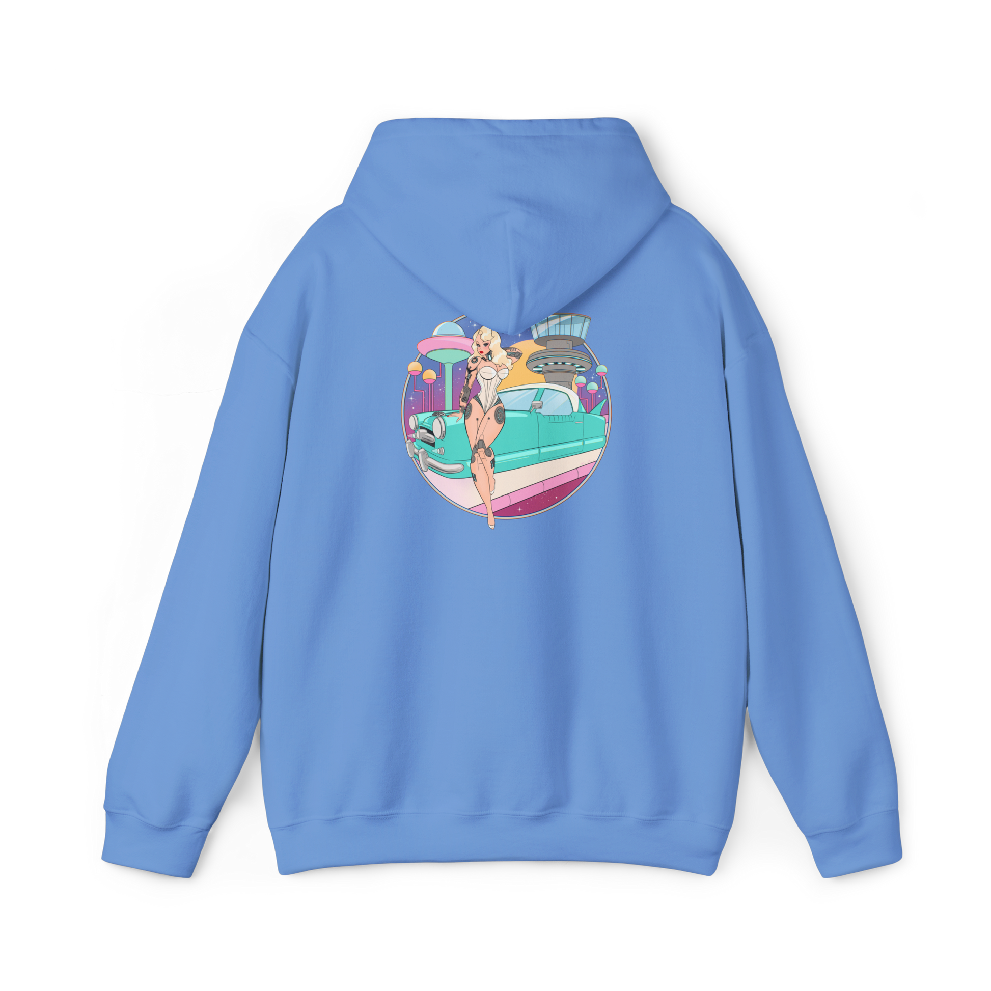 Blue Pinup Pixie Hoodie