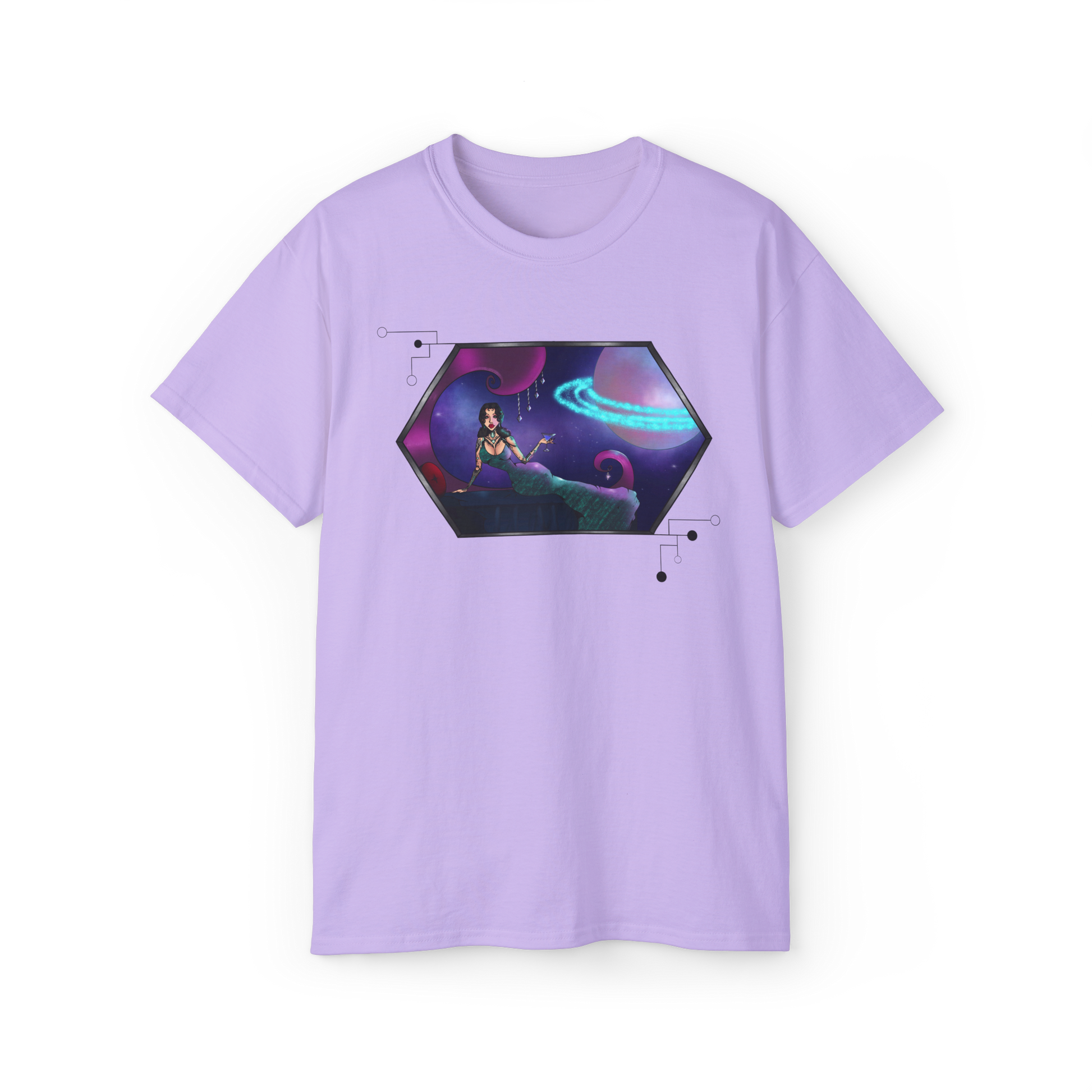 Purple Unisex Cosmic Siren Tee