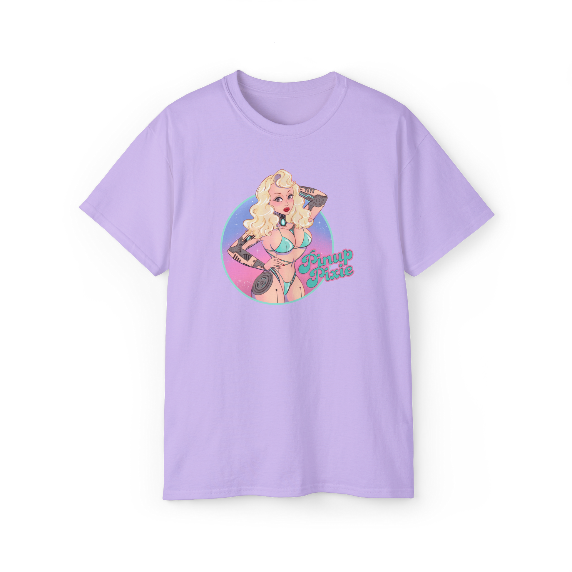Purple Unisex Bikini Droid Tee