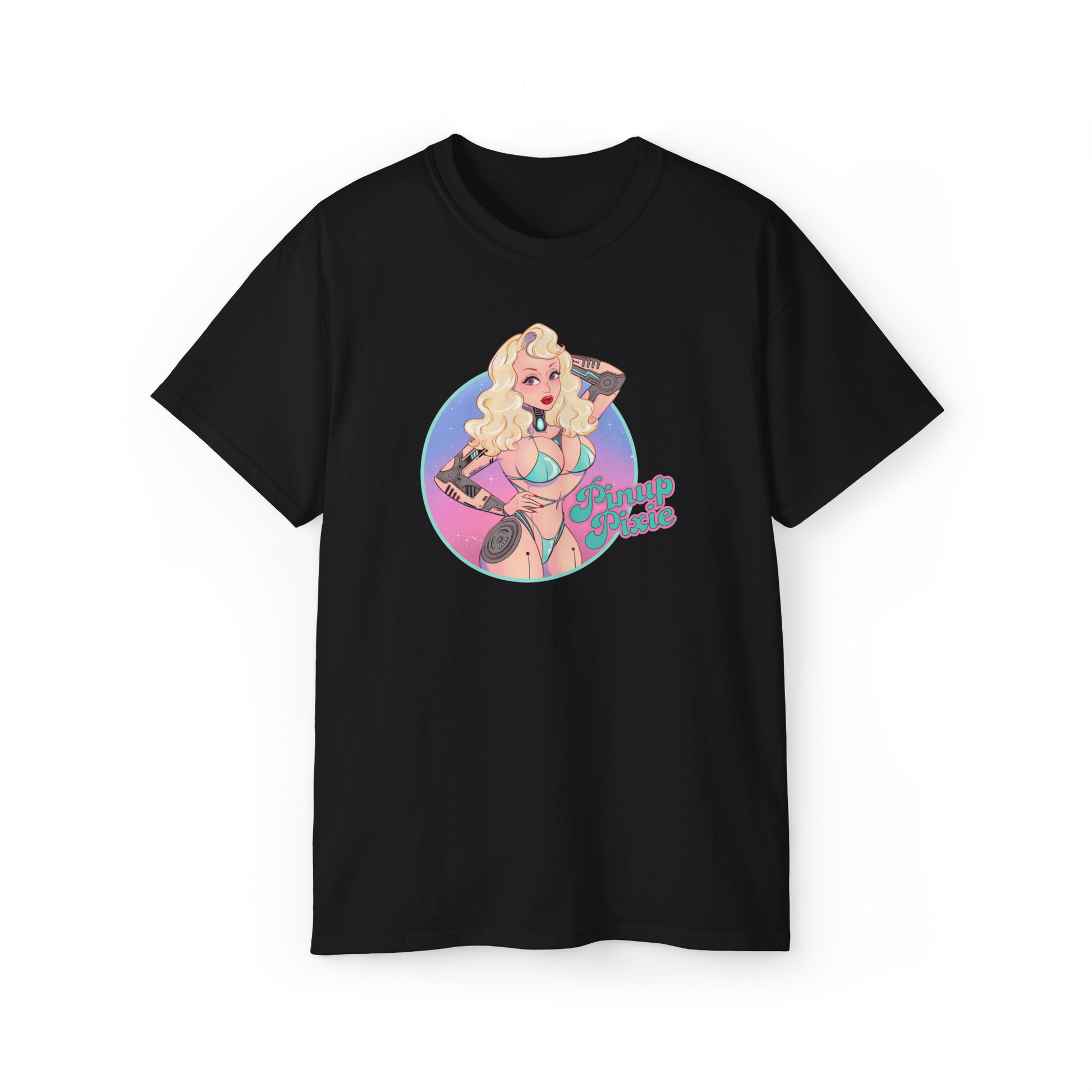 Black Unisex Bikini Droid Tee