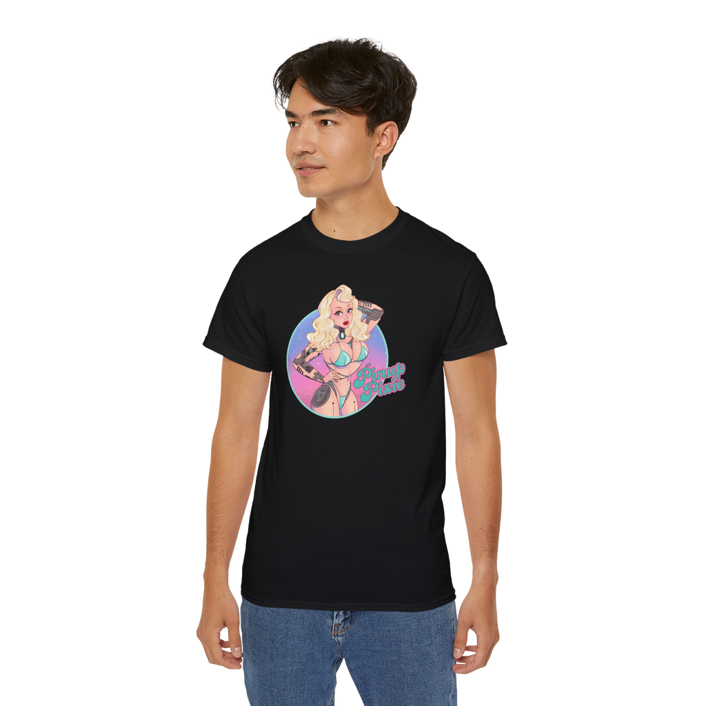 Black Unisex Bikini Droid Tee