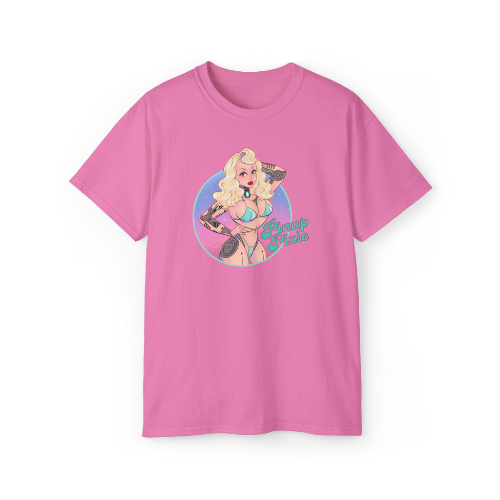 Pink Unisex Bikini Droid Tee