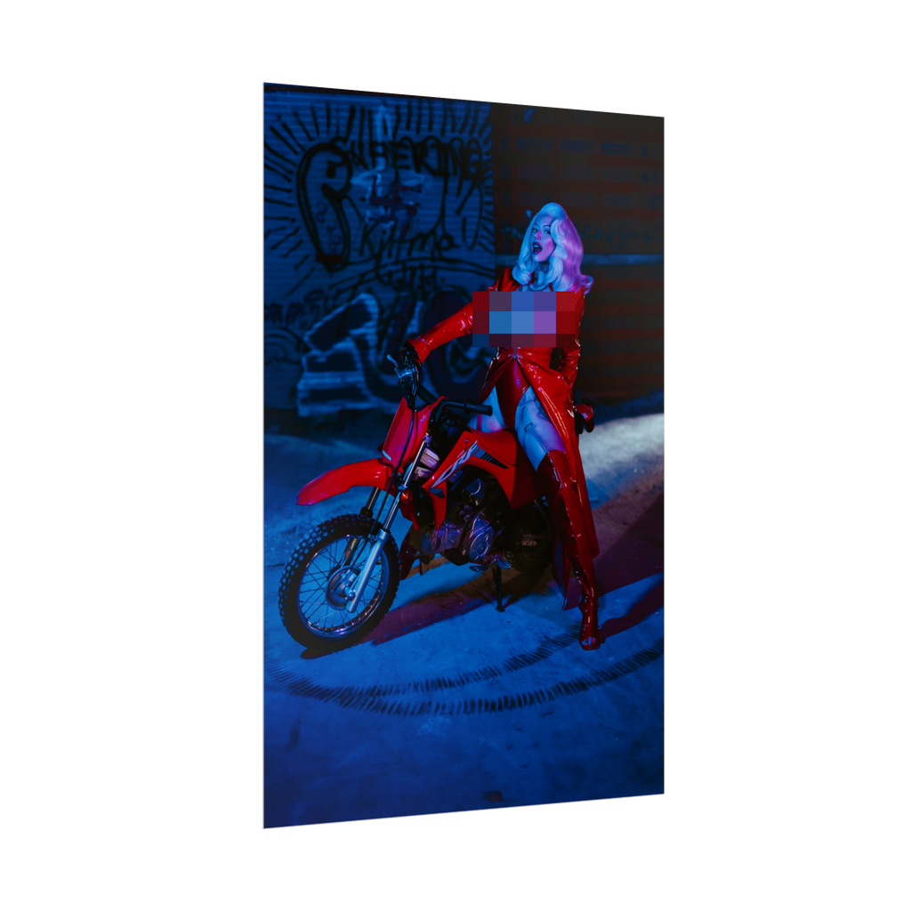 Biker Pixie Spicy Poster