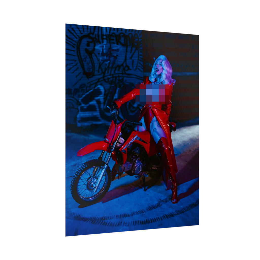 Biker Pixie Spicy Poster