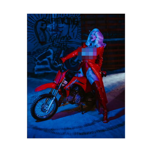 Biker Pixie Spicy Poster