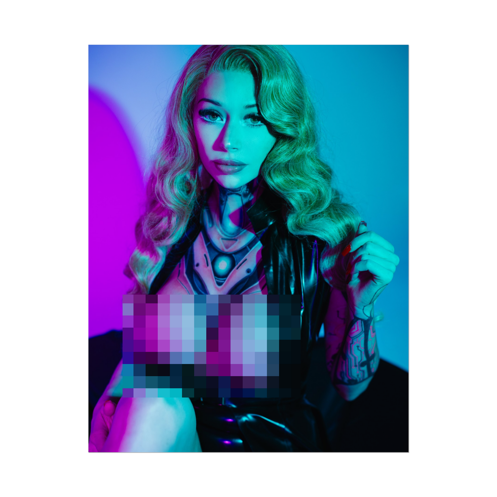 Neon Lights Spicy Poster