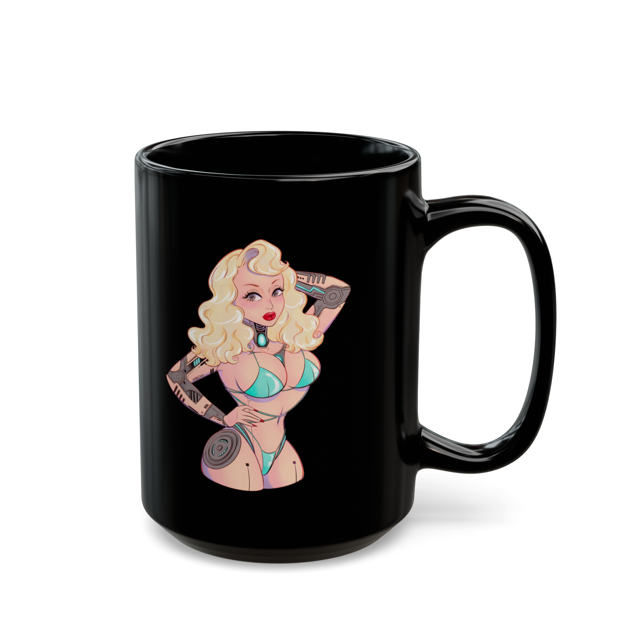 Pixie Droid Black Mug